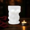 Cement Casting Form Halloween Ghost Figurine Silicone Mold, Holding Skull Gnome Ornament Easy Demoulding Mold DIY Release Reusable Candle Making Shape