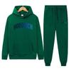 Hoodrich Neues grenzüberschreitendes Sportbekleidungsset: Hoodie & Sweatshirt mit Muster Zweiteiler
