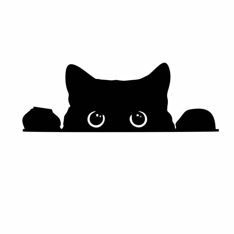 Creative Cross-border Cartoon Cat Sticker for Cars, Computers, Glass & Motorcycles