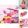 Childrens Multifuntional Inertia Princess Car Toy With Foldable Track For Handeye Coordination