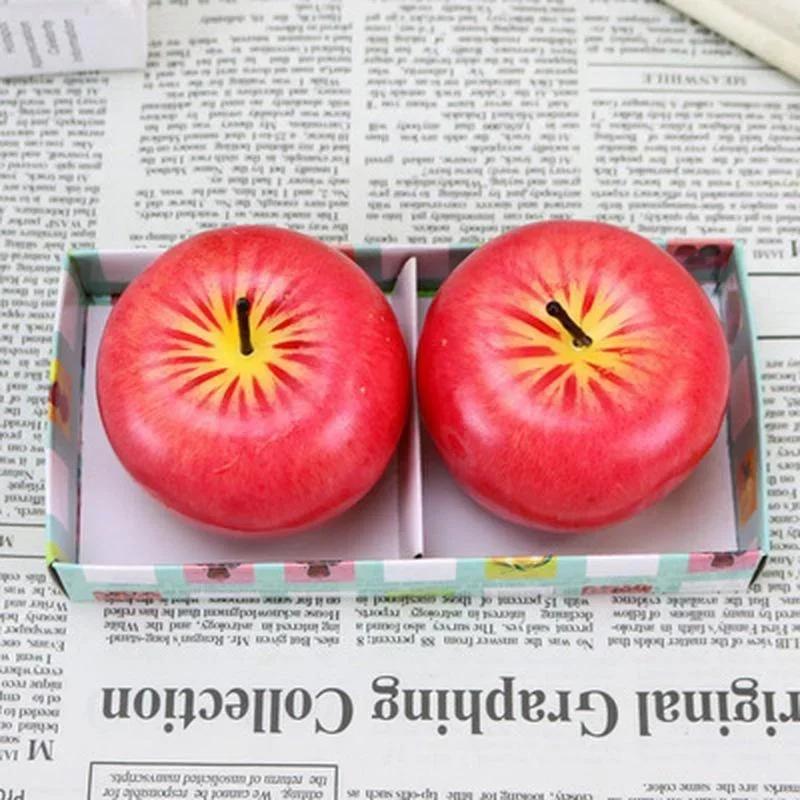 3 Styles Apple Shape Modeling Techniques Scented Candles 1pcs Decorations Birthday for Christmas Party Room Decor