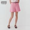 Teenie Weenie Women's Linen Blend Casual Shorts