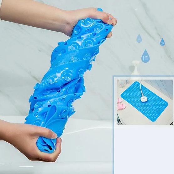 Odorless Bathroom Non-slip Mat Bath Shower Large Suction Cup Massage Foot Pad Sanitary Interval Water Floor Mat
