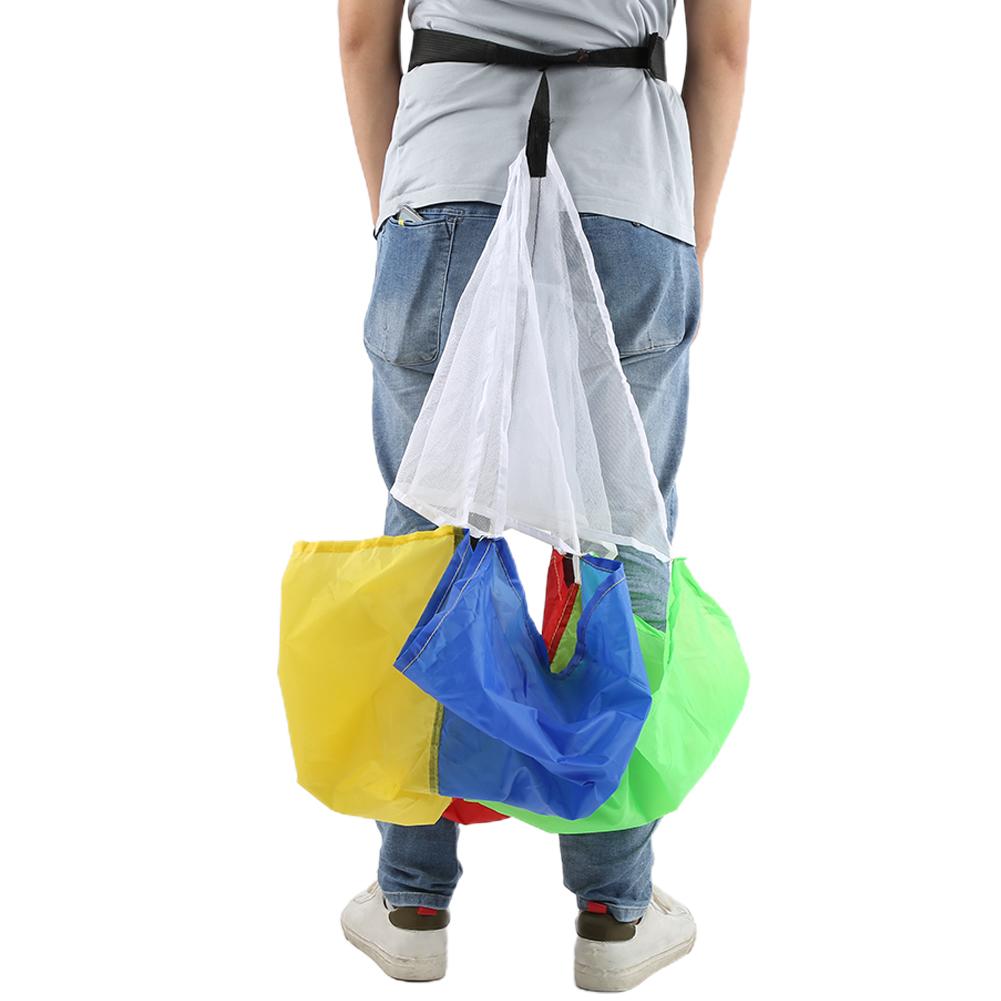 Children Colorful Resistance Umbrella Safe NonToxic Physical Training Running Parachute