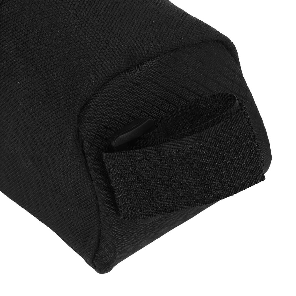 Saddle Bag Bicycle Black Oxford Cloth Material Easy Disassemble Zipper Design Small Wind Resistance Underseat Pouch