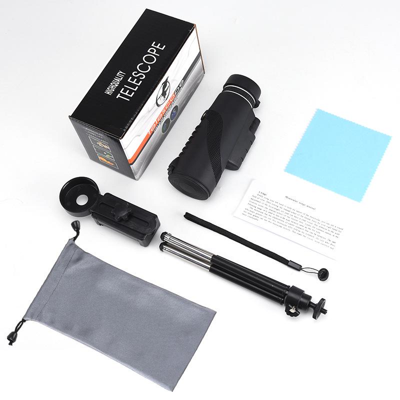 High-Definition Portable Monocular Telescope for Outdoor Hunting & Camping