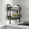 Narrow Seasoning Shelf Slim Design MultiLevel Jar Holder Space Saving Spice Rack for Apartment