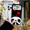 Phone Case: 2D Flat, Suitable for iPhone 18 17 16 15 14 13 12Pro Protective Case, Cartoon Panda, Perfect Christmas and Halloween Holiday Gift