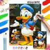 Donald Duck Oil Painting Digital Painting Art Kit Handmade Diy Painting Home Decoration Gift