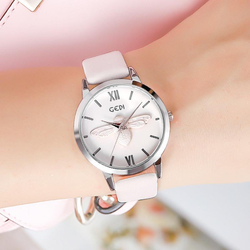 Gedi Rose Gold Ladies Watch With Quartz Movement And Water Resistance For Casual Wear