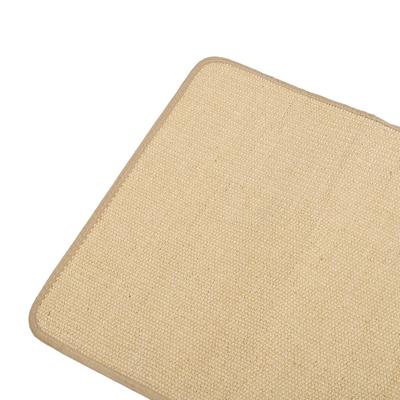 Cat Scratcher Mat Protect Couch Wearproof Horizontal Sisal Cat Scratch Mat with Back Hook and Loop