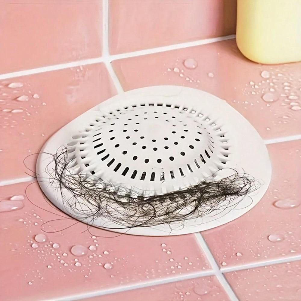 [Hair Catcher for Drain] Easy Installation Suction Cup Hair Catcher for Sink and Bathroom Drain | 1pc Kitchen Strainer To Prevent Clogs