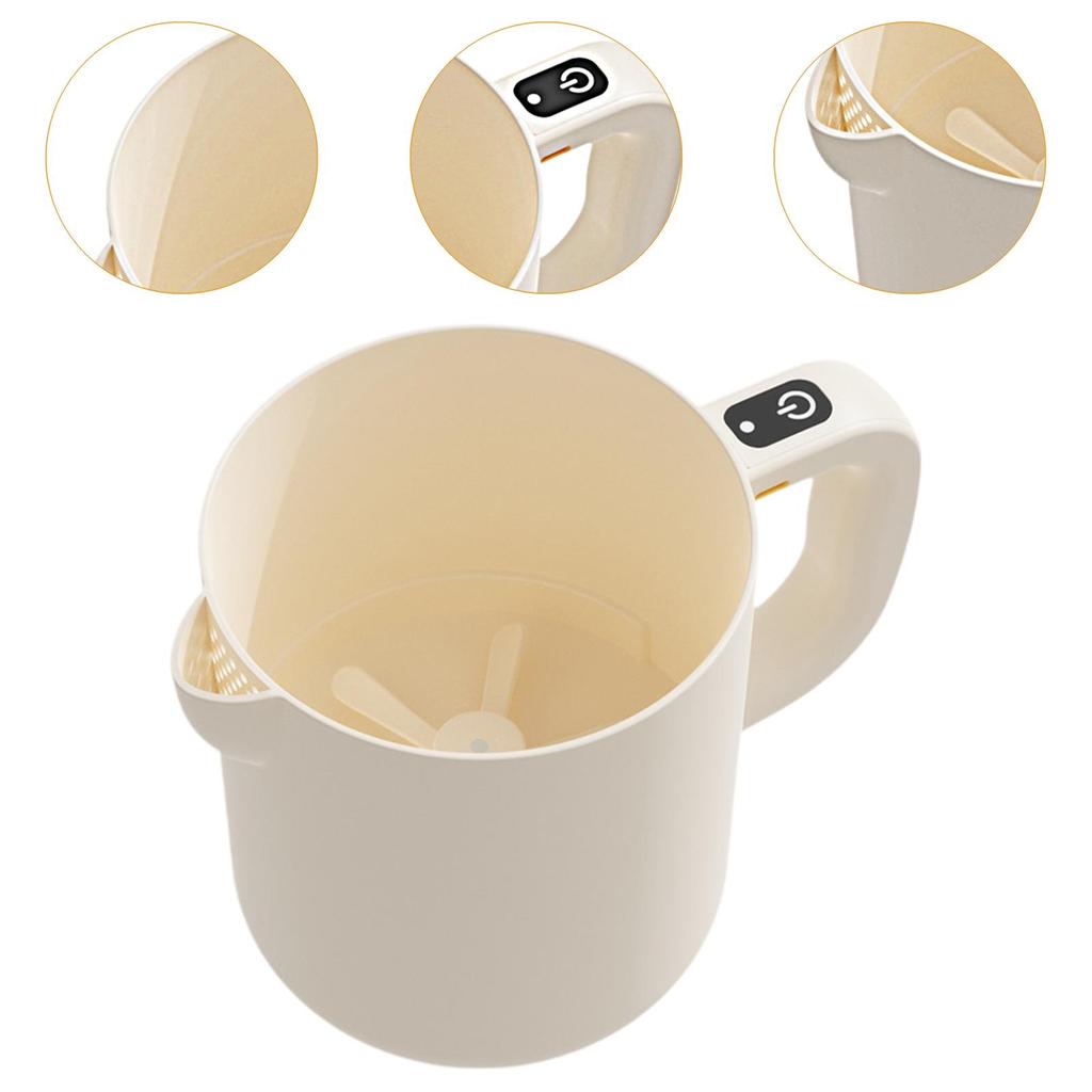 Batteur à œufs électrique sans fil portatif 2 en 1 Bol à laver le riz 1 L Mélangeur à œufs manuel pour restaurant Gadgets de cuisine à domicile