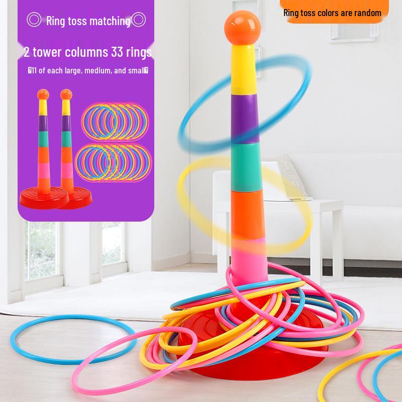 Children's Educational Ring Toss Game for Hand-Eye Coordination and Parent-Child Interaction