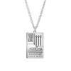 Dawapara The Suit of Swords Tarot Card Amulet Pendant Necklace Link Chain Stainless Steel Golden Black Jewelry