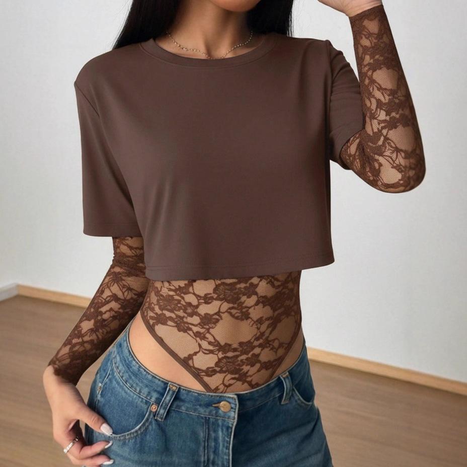 Dames Cropped Top met Korte Mouwen Meerdere Kleuren