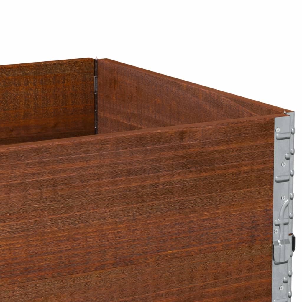 Pallet Frame Kit 3 Pcs Brown 80 X 60 Cm Solid Pine Wood