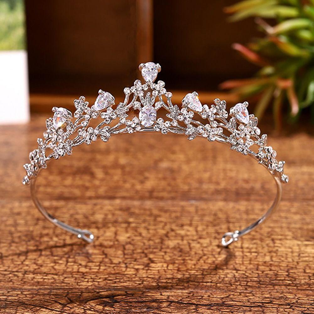

Обруч для волос принцессы со стразами, свадебные украшения, свадебная корона, высококачественная свадебная тиара