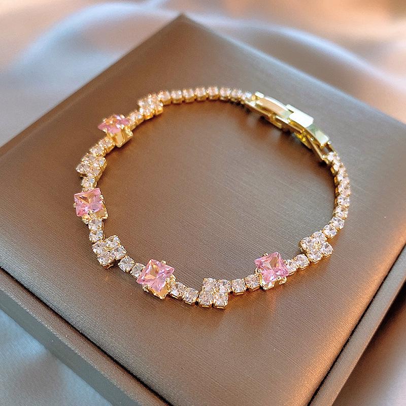 Koreanisches eingelegtes Zirkon-Herz-Armband - High-End Leichter Luxus Modeschmuck