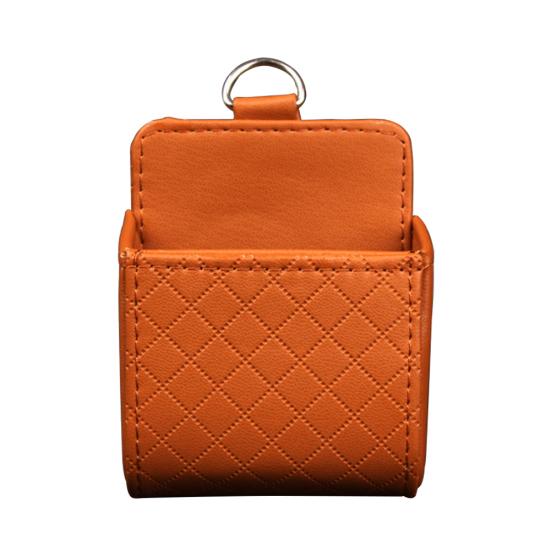 Sztuczna Skóra Samochodowy Schowek na Kratkę Wentylacyjną na Telefon Klucze Monety Organizer Pudełko Uchwyt Etui