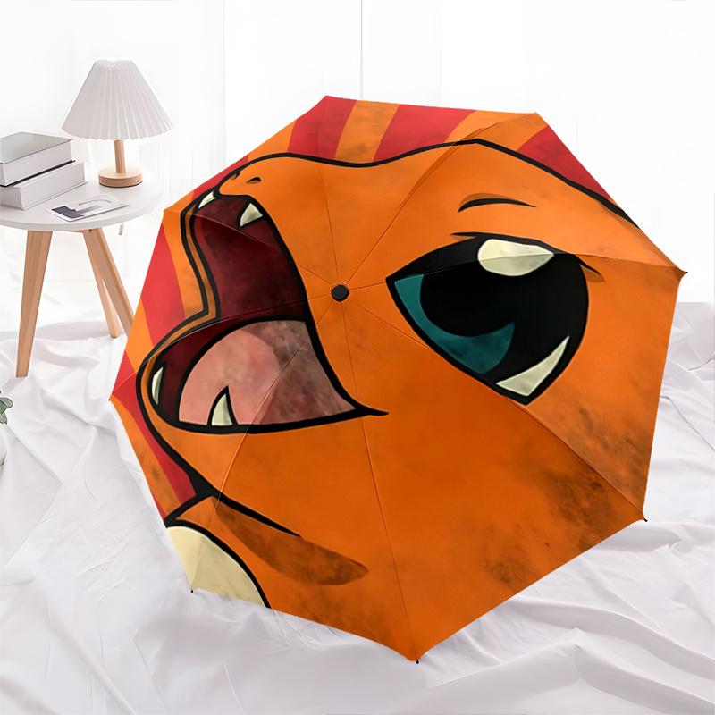 

1pc Pokémon Charizard s Fiery Roar Automatic Opening and Closing Umbrella - Lightweight 3-Fold Design, Suitable for Fans, Travel, Daily Use, Inte