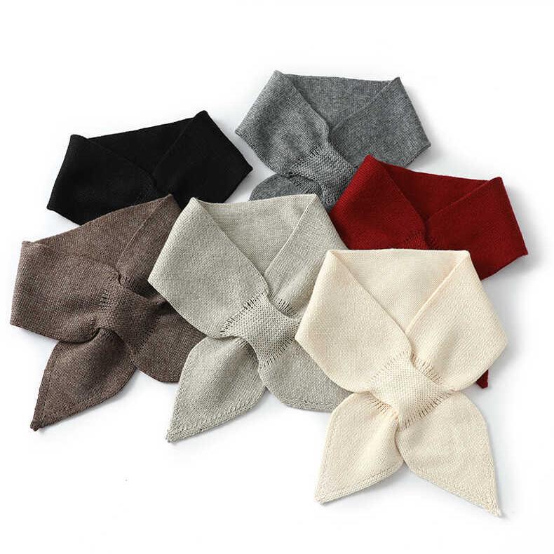 Gestrickter Wollschal im koreanischen Stil für Damen - Vielseitig, Warm und Modisch für Herbst und Winter