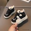 Velvet Children's Sneakers Winter Beige Girls' Soft-soled Baby tenis Shoes Kids Brown Boys' Casual Shoes Flat Heels I06249