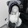 Funny Pattern Hat Lovely Unisex Holiday Hat Plush Winter Warm Snowmen Hat  for Winter Outdoor Activity