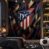 Wall Hanging Tapestry Atletico Madrid Print Cloth for Living Room Bedroom Home Decor