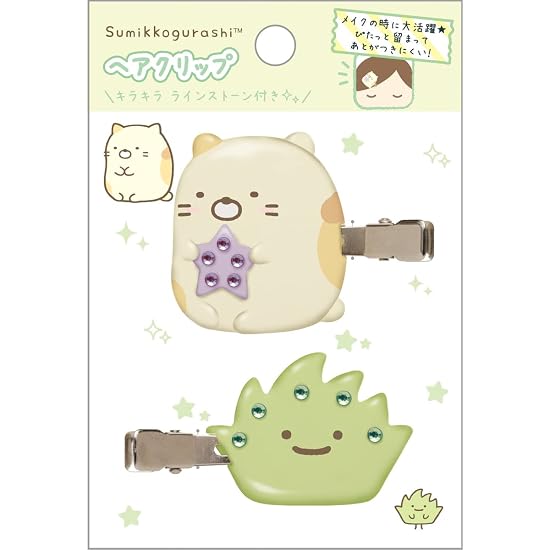 Sumikko Gurashi Hair Clip Neko & Zassou FE34407