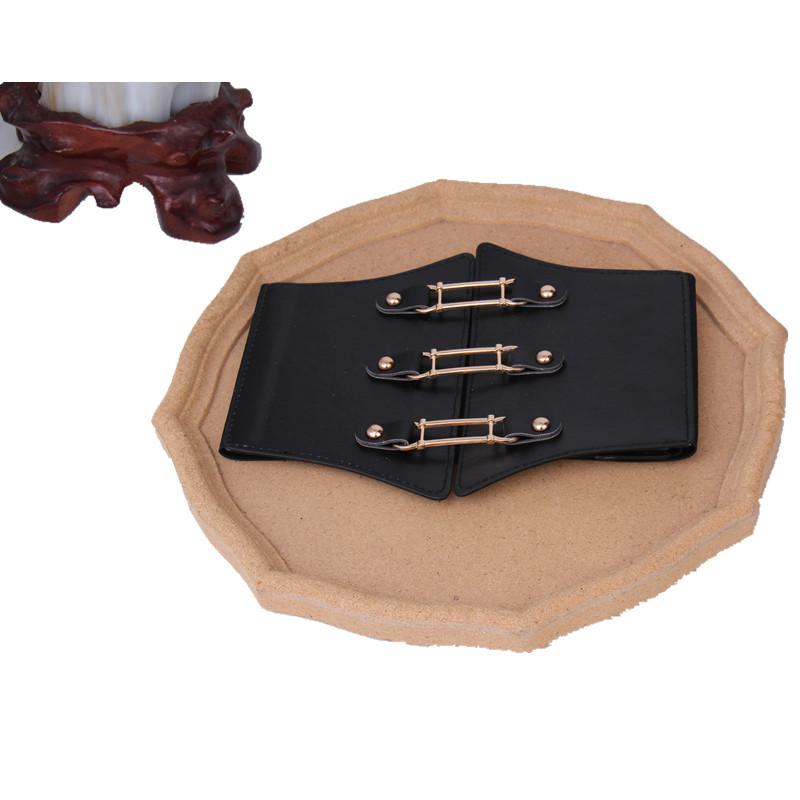 Elastischer Breiter Taillengürtel Damen Taillengürtel Form Schnalle Taillengürtel Bauchweg Court Vintage Elastischer Gürtel