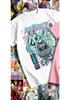 Erwachsenen- und Kinder-Hatsune Miku Multiform Charakter-Collage Reines Baumwoll-Subkultur Personalisiertes T-Shirt