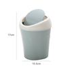 Mini Trash Can Creative Swing Cover Small Rubbish Can Plastic Storage Box Bedroom Bathroom Office Dorms