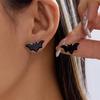 Metal Pumpkin Pendant Ring Enamel Ghost Pendant Jewelry Cute Halloween Jewelry Set  Women