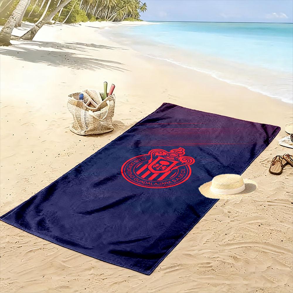 Chivas Logo Dark Blue Towel A must-have beach towel for beach travel