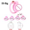 Mini Chastity Lock Male with 4 Sizes Rings and Keys Lightweight Resin Chastity Device Adult  Sex Toy BDSM Slave Breathable