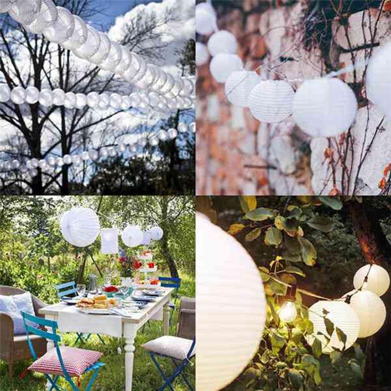 A84E-80 Pack Chinese Round White Paper Lantern,Paper Lanterns Hanging Lanterns Wedding Party Decorations