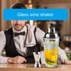 Elegant 400ml Cocktails Mixing Set Shaker Set Including Large Shaker Stirrer and Measuring Cup for Parties