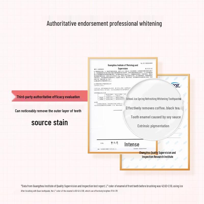 Bingquan Zahnpasta-Set mit Eiscremegeschmack, 3-teilig