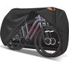 Bike Cover for 2 Bikes - Outdoor Bike Covers for Stationary 2 Bikes Heavy Duty & Waterproof, 420D Bicycle Covers