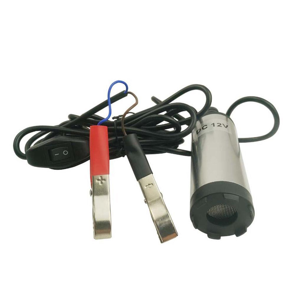 Dual Voltage Electric Oil and Water Submersible Pump - 12V/24V Diesel Transfer Pump