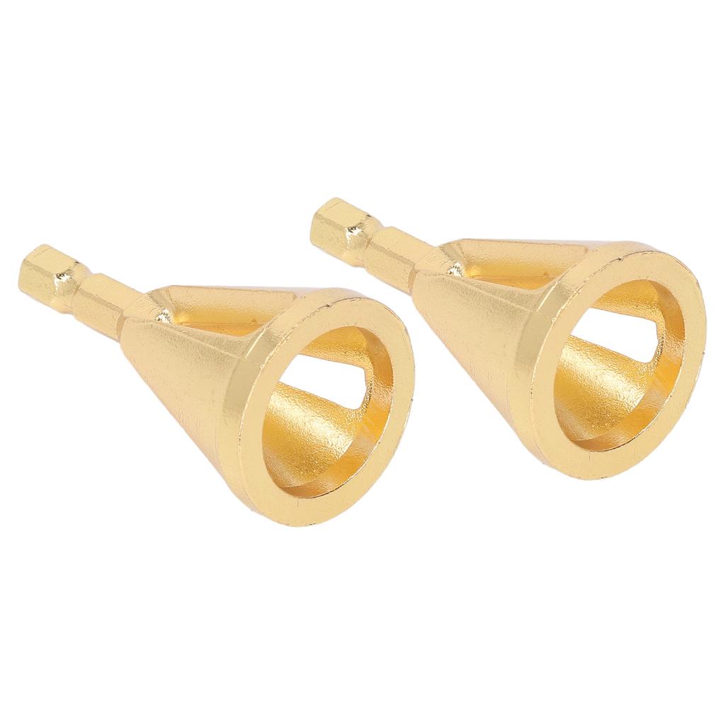 2pcs Deburring External Chamfer Tool Remove Burr Quick Release Hex Shank 3 Slot Deburring Chamfer