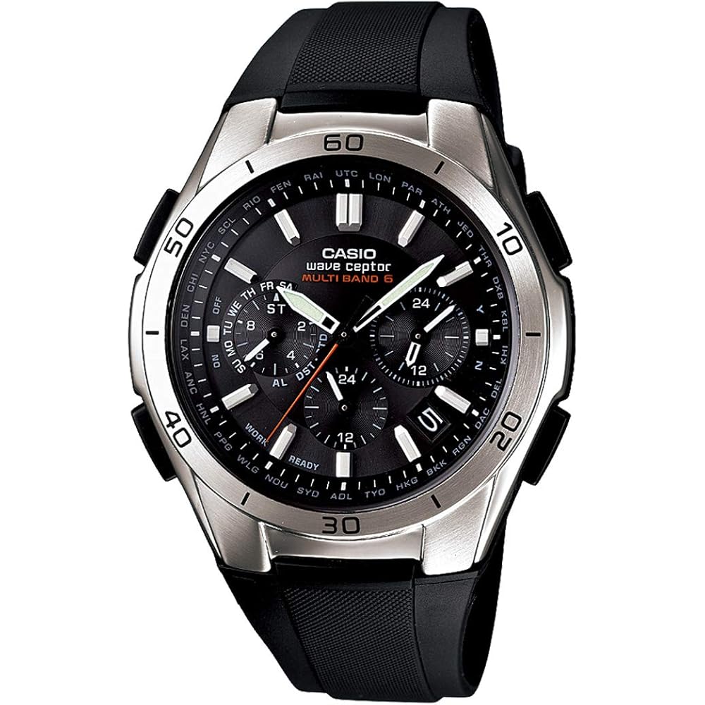Casio Wave Ceptor Solar Radio-Controlled Watch Men s Black WVQ-M410-1AJF