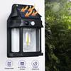 Solar Tungsten Wall Light Waterproof Motion and Light Sensor Lamp Support 3 Light Modes for Home Outdoor Garden Patio Fence