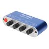 3.5mm Mini Stereo Mixer Stereo Sound Sound Selector Amplifier 4 In 1 Out Mixer  Home Audio System