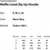 Thisisneverthat Waffle Lined Zip Up Hoodie Tn253tswhz01