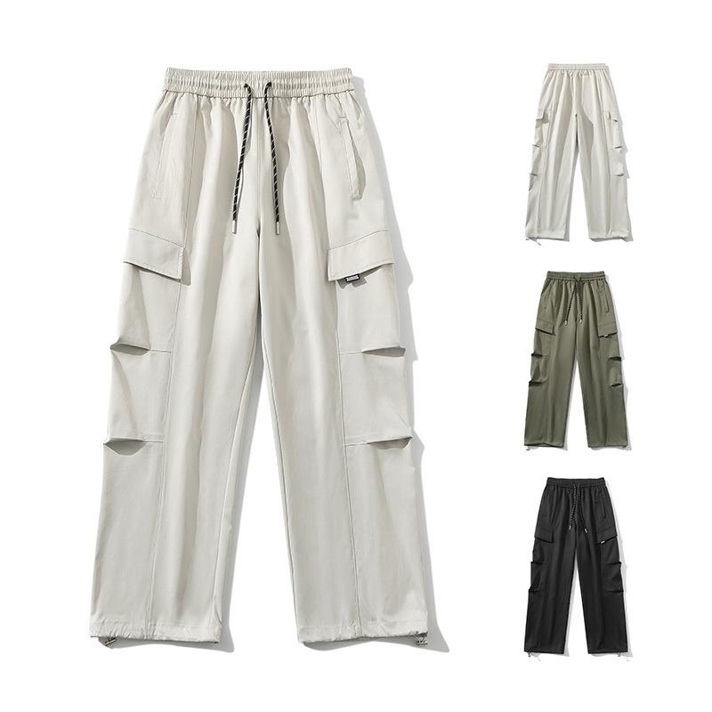 Outdoor Men's Casual Pants Men's Spring and Autumn Tooling Loose Versatile Drape Straight Sweatpants