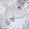 New Copper Plated Snowman Christmas Snowflake Penguin Charms Pendants Fit Original Bracelet For Women Jewelry Making