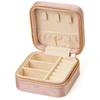 Velvet Travel Jewelry Box for Ear Studs, Necklaces, and Rings