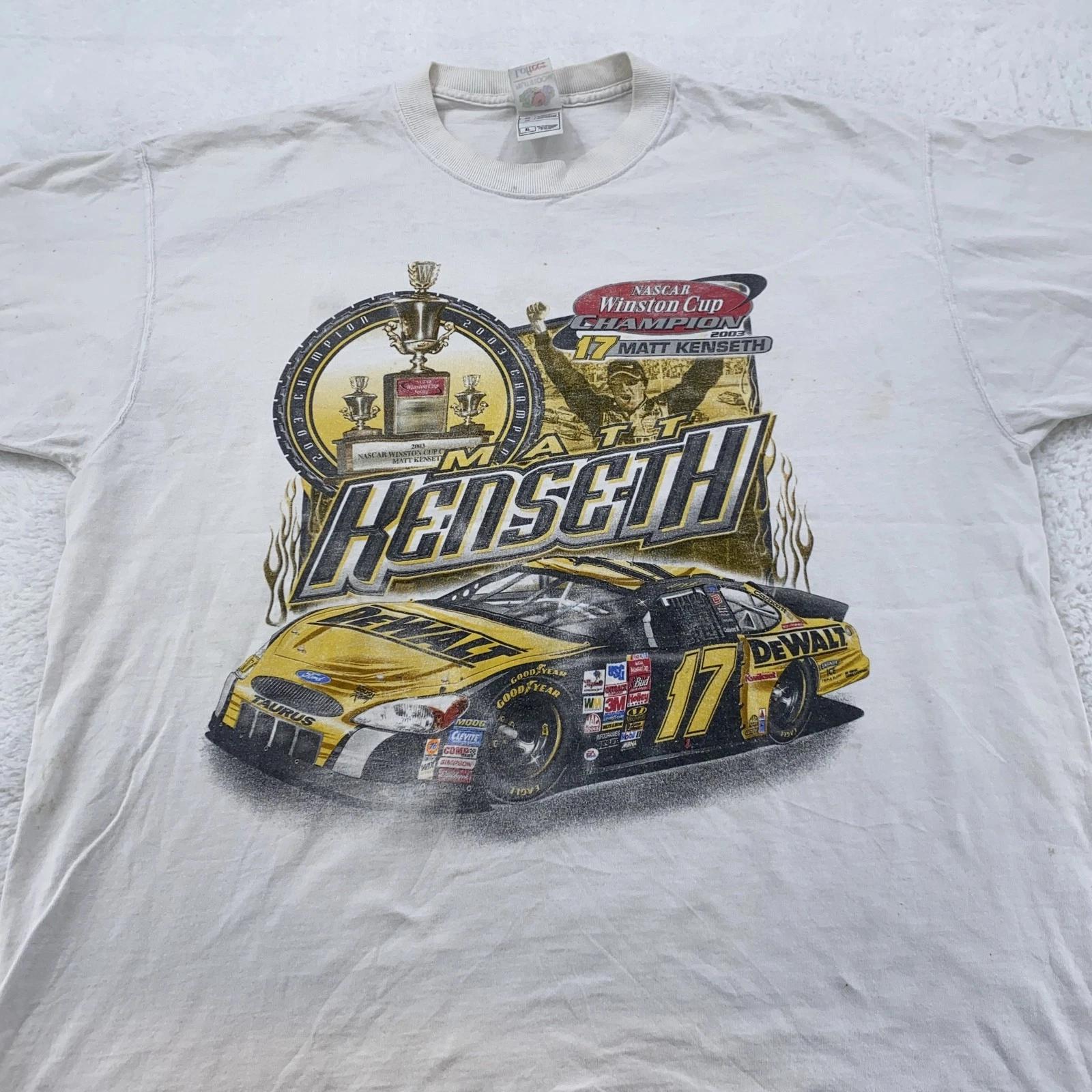 Vintage Matt Kenseth Shirt XL 2003 NASCAR Winston Cup Champion Race Car Tee 00s M